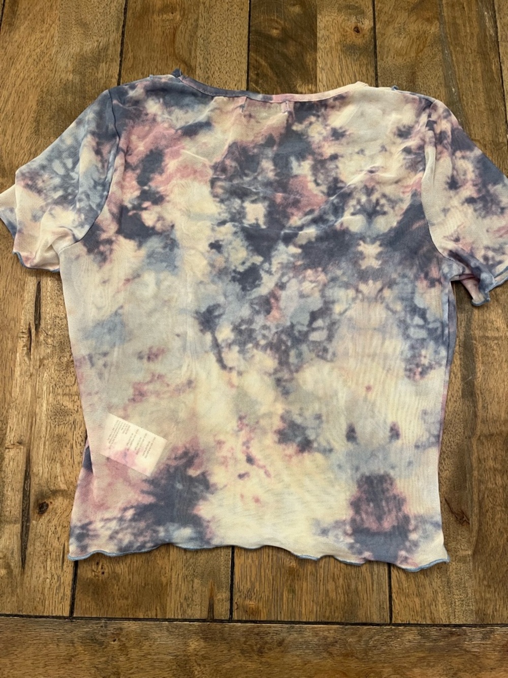 2 DAY SALE - UO Sheer Purple and Pink Sheer Baby Tee size Small - Picture 4 of 4